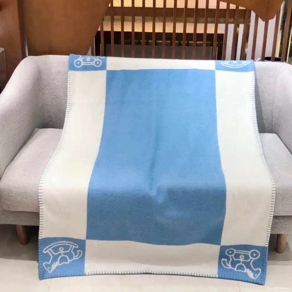 BLANKET WOOL THROW BABY AVALON ADADA HERMES 0512